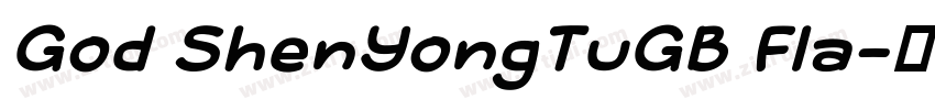 God ShenYongTuGB Fla字体转换